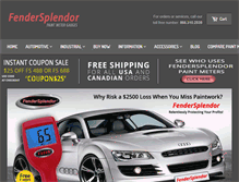 Tablet Screenshot of fendersplendorpaintmeter.com